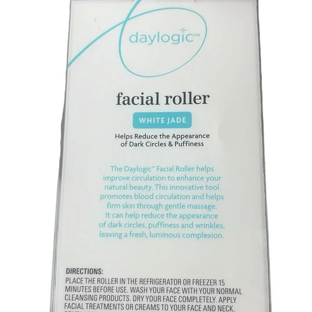 Daylogic Facial Roller White Jade for dark circles wrinkles and‎ puffiness NEW - Picture 4 of 4